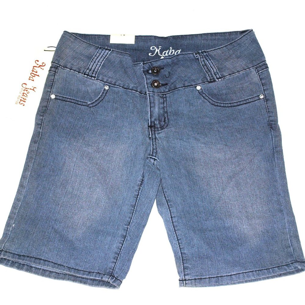 Kaba Jean Shorts,Blue, Size 9
